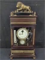 Mystery ferris wheel weight driven brass clock