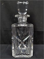 Signed crystal decanter made in france