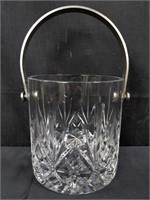 Glass & metal ice bucket
