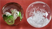 B - LOT OF 2 PAPERWEIGHTS (F82)