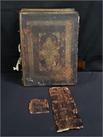 Antique 'The Holy Bible' 1873 box lot