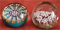 B - LOT OF 2 PAPERWEIGHTS (F73)
