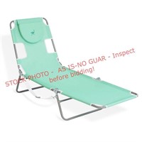 Ostrich Folding Lounge Beach Chair, Teal