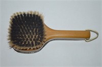 Wood Hairbrush Crest on Top - Face Needs Reglued