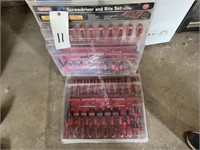 (2) Cases of screwdriver and bit sets--new