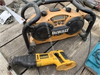 DeWalt cordless cut-off saw,  DeWalt radio