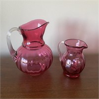 Fenton Country Cranberry Pitchers