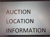 AUCTION LOCATION INFORMATION