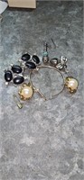 LATE ADD COSTUME JEWELRY RINGS, NECKLACES, VINTAGE