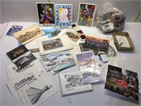 LARGE ASSORTMENT OF NEW AND WRITTEN POST CARDS,