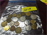 20 FOREIGN COINS