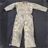 Insulated Camoflage Coveralls Have 2 Holes in Leg