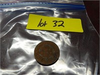 1832 LARGE CENT DISCOLORED