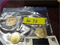 3 COMMERATIVE COINS
