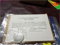 SILVER SOIL CONSERVATION COIN