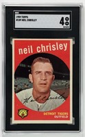 GRADED 1959 NEIL CHRISLEY BASEBALL CARD