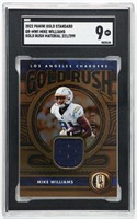 GRADED MIKE WILLIAMS FOOTBALL PATCH CARD 221/99