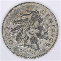 1956 COLOMBIA DIEZ CENTAVOS COIN