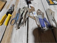 VISE GRIPS AND TIN SNIPS