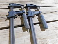 THREE 32" AND 1 26" QUICK GRIP CLAMPS
