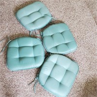 Set of 4 Aqua Cushions