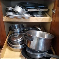 Contents of Cabinet: Cookware