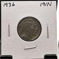 1936 BUFFALO NICKEL