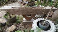 UNUSUAL ANTIQUE TIMBER ALTAR / PLANTER TABLE