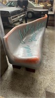 LARGE 'KISS ME' ART SCULPTURE LOVERS  BENCH SEAT