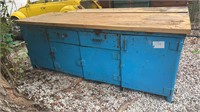 VINTAGE INDUSTRIAL STEEL WORK CABINET WITH BALTIC