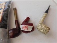 THREE PIPES AND TOBACCO