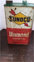 Sunoco Diamond Motor Oil Can 10 Quarts