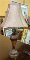 Table lamp with shade stands 29 inches