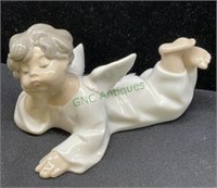 Lladro angel figurine measures 6 inches long by