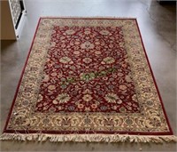 Beautiful oriental style rug w/no brand indicated.