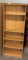 (ND) Bookcase - wood-look particle board/presswood