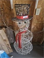 Snowman Lighted Yard Decoration - approx 4 ' Tall