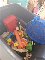 Tub full of Plastic Toys