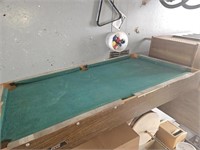 Pool Table w/ Balls & Rack - approx. 30" x 40"