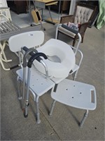 Handicap Items - Shower Seat, Support Toilet,
