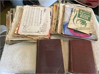 Vintage Sheet Music & Hymnals