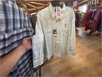 Wrangler Men's Sz 3X Pearl Snap Long Sleeve Shirt
