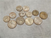 Group of SILVER c 1945 Phillipines 10 & 20 Centavo