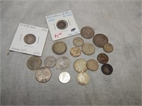 Group of Foreign SILVER coins some 1800's