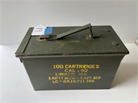 Metal Ammo Box with 30-06 Ammunition