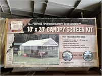 10' x 20' Canopy Screen Kit, Set up 2 Times & Hard