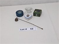 JEWELRY/TRINKET BOXES, CANDLE HOLDER AND CANDLE SN