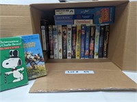 VHS COLLECTION OF CHILDRENS MOVIES AND CARTOONS