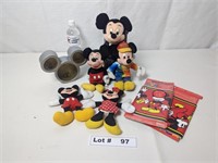 MICKEY MOUSE AND MINI PLUSH TOYS, WALL TRIM, AND S