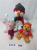 POOH BEAR AND PIGLET WITH FROSTY